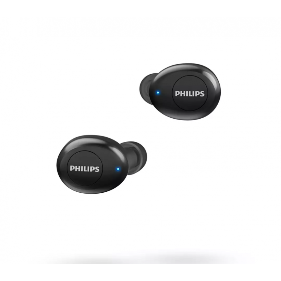 Casti Philips Wireless Cu Conectviitate Bluetooth 5.0, Difuzor 6 Mm, Microfon Incorporat, Baterie Litiu-ion, Gestionarea Apelurilor, Sistem Acustic Inchis, Negru