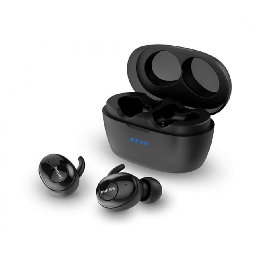 Casti Philips Wireless Cu Difuzoare De 6 Mm, Bluetooth 5.0, Anulare A Zgomotului, Microfon Incorporat, Litiu-ion, Raza 10 M, Alb