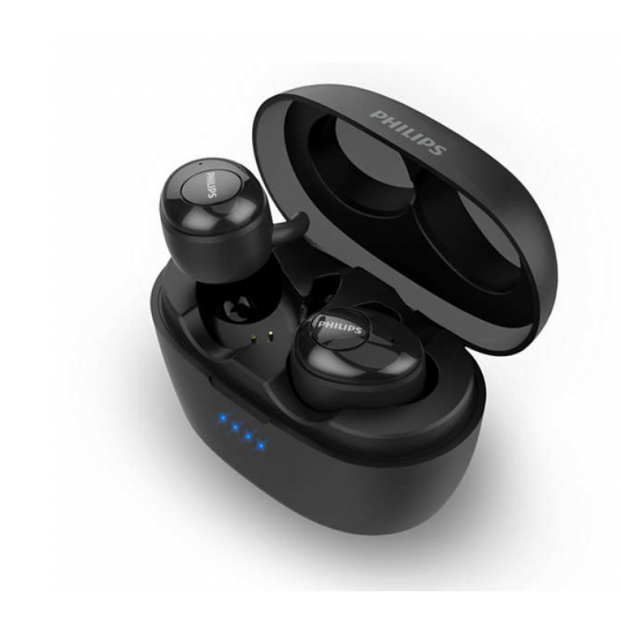 Casti Philips Wireless Cu Difuzoare De 6 Mm, Bluetooth 5.0, Anulare A Zgomotului, Microfon Incorporat, Litiu-ion, Raza 10 M, Alb