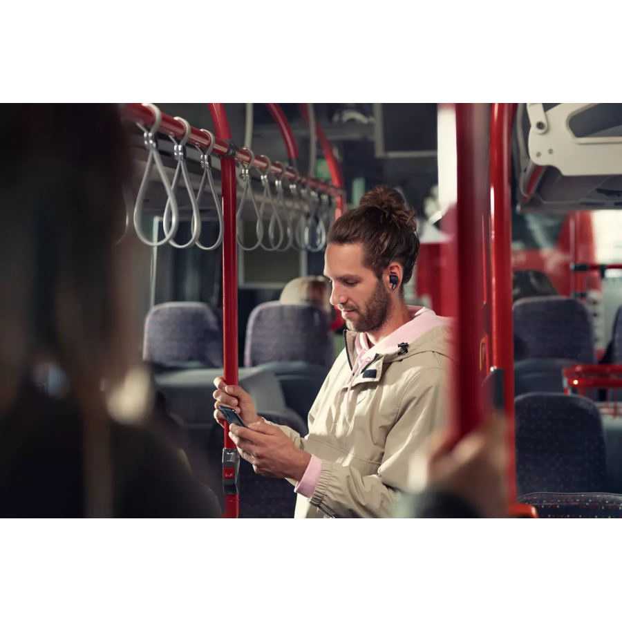 Casti Philips Wireless Cu Difuzoare De 8 Mm, Bluetooth 5.0, Anulare A Zgomotului, Microfon Incorporat, Litiu-ion, Raza 10 M, Negru