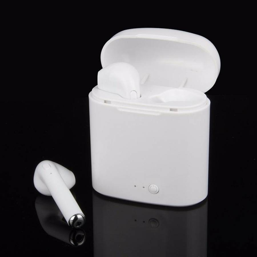 Casti Wireless Airpods Bluetooth, Distanta 12 M, Autonomie 5 - 6 Ore, Incarcare 1 - 2 Ore, Standby 100 H, 42 Db, Microfon, Culoare Alb