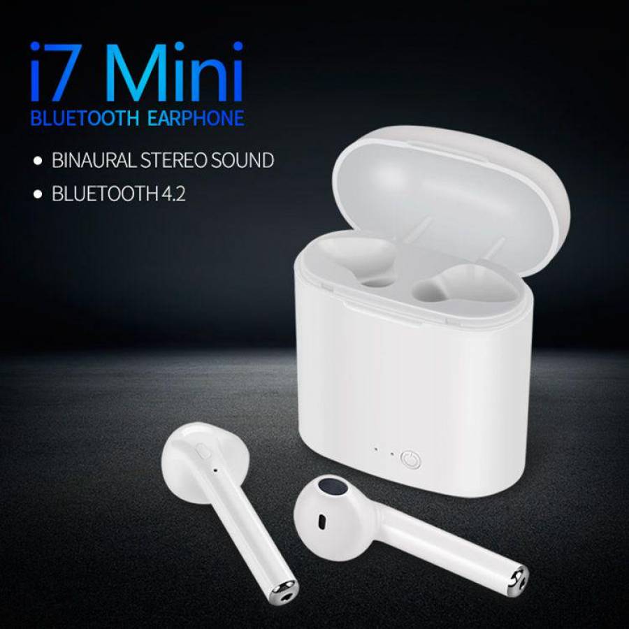 Casti Wireless Airpods Bluetooth, Distanta 12 M, Autonomie 5 - 6 Ore, Incarcare 1 - 2 Ore, Standby 100 H, 42 Db, Microfon, Culoare Alb