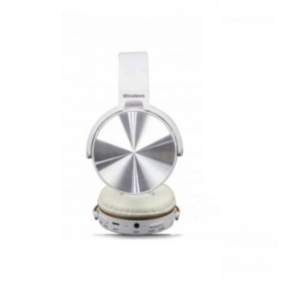 Casti Wireless Klausstech Cu Bluetooth, Frecventa 20 - 2000 Hz, Super Bass, Reducere Zgomot, Superbass, Microfon, Impedanta 32 Ohmi, 114 Db, Alb