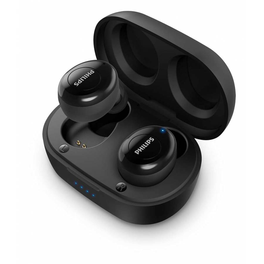 Casti Wireless Philips Cu Design Inchis, Difuzoare De 6mm, Bluetooth 5.1, Microfon Integrat, Baterie Litiu-ion, 90 Db, Gestionare Apeluri, Negru