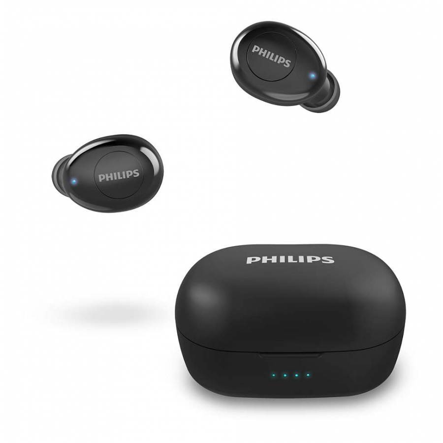 Casti Wireless Philips Cu Design Inchis, Difuzoare De 6mm, Bluetooth 5.1, Microfon Integrat, Baterie Litiu-ion, 90 Db, Gestionare Apeluri, Negru
