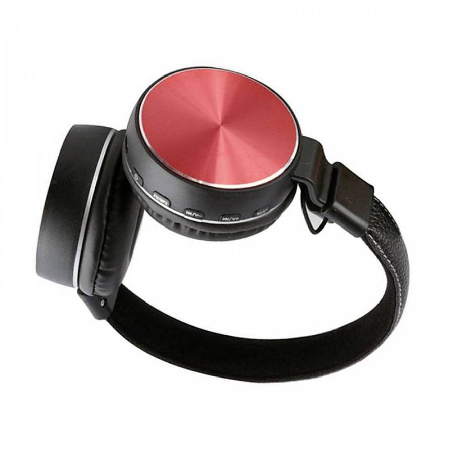 Casti  Wireless Stereo KlaussTech, Bluetooth, Cu Microfon, Negru Cu Rosu