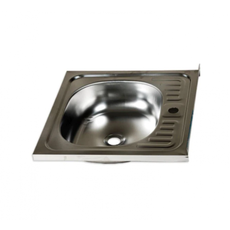 Chiuveta Klausstech Pentru Bucatarie Profesionala, Material Rezistent, Usor De Curatat, Dimensiune 50x50 Cm, Tehnologie Anticalcar, Culoare Argintiu Lucios