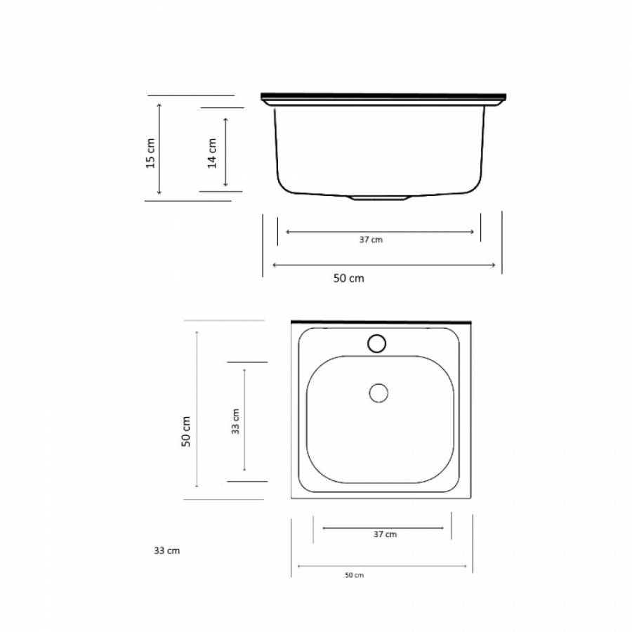 Chiuveta Klausstech Pentru Bucatarie Profesionala, Material Rezistent, Usor De Curatat, Dimensiune 50x50 Cm, Tehnologie Anticalcar, Culoare Argintiu Lucios