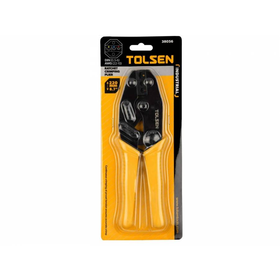 Cleste De Sertizare Profesional, Compact, Negru/galben