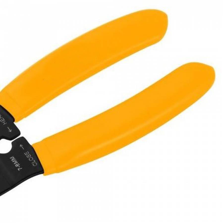 Cleste Industrial De  Sertizare Si Dezizolare, Dimensiune 215 Mm, Muchie Ascutita, Design Modern, Culoare Negru/galben