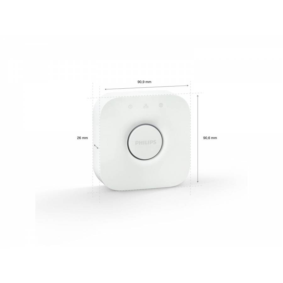 Consola Wireless Bridge Hue, Asistenti Vocali, Utilizare Aplicatie, 2400-2483.5 Mhz, 0°c - 40°c, Plastic, Design Compact Si Ergonomic, Culoare Alb