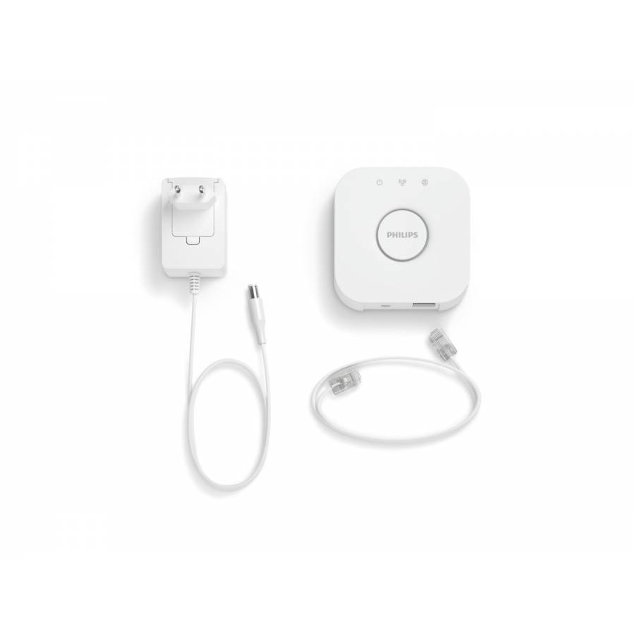 Consola Wireless Bridge Hue, Asistenti Vocali, Utilizare Aplicatie, 2400-2483.5 Mhz, 0°c - 40°c, Plastic, Design Compact Si Ergonomic, Culoare Alb