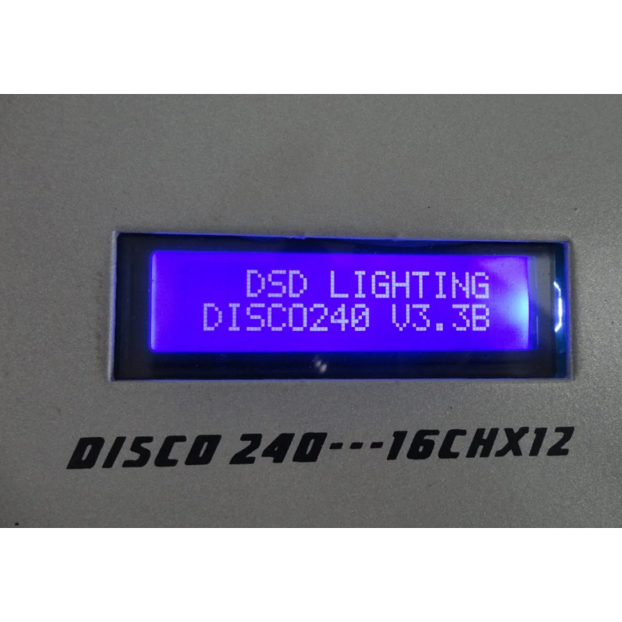 Controler Dj Cu Lumina Inteligenta 16chx12, 240 Canale Dmx, Buton On/off, Mod Cross, Design Compact Si Subtire, Ac 220v/50 Hz, Display Lcd, Alb