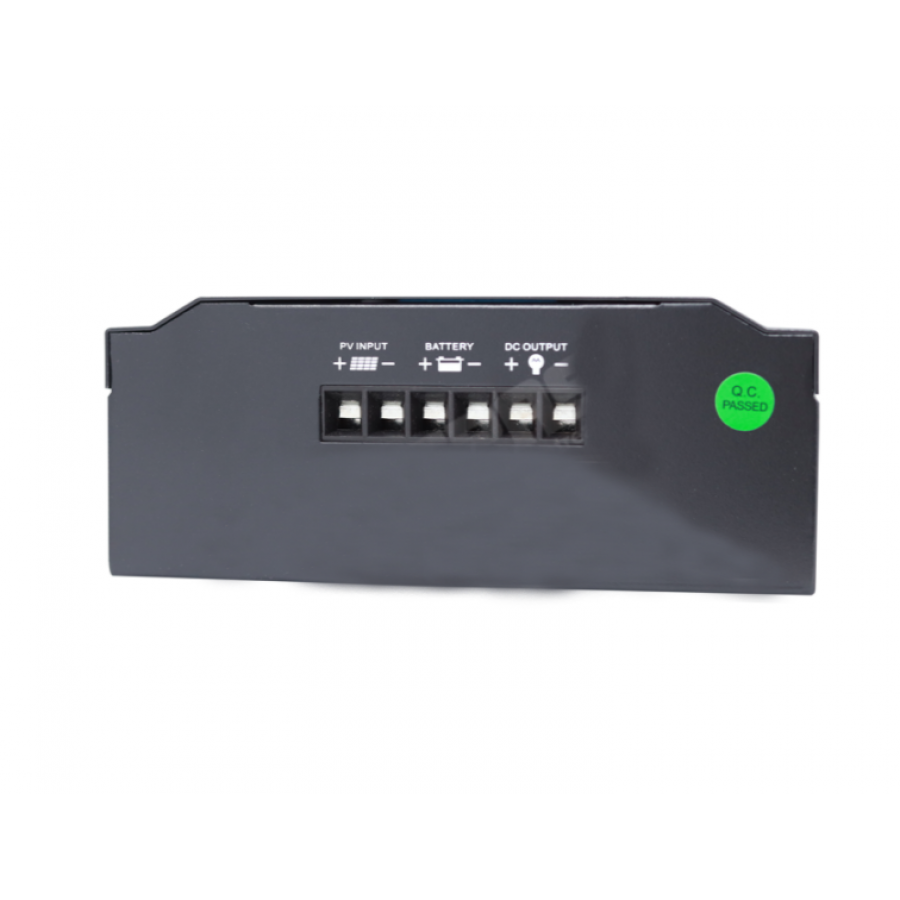 Controler Mppt De Incarcat Panouri Solare, 30a 720 W, Voltaj 80v, Afisaj Lcd, Protectie Ip21, Tensiune Pv Maxima 12/24 V, Modern, Negru/albastru