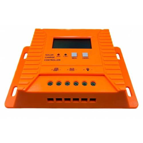 Controler Profesional Pentru Sistem Panou Solar Cu 20 A, 2 Porturi Usb, Functie Afisare Digitala, Display Lcd, Buton Menu, Buton On/off, Compact, Portocaliu