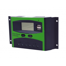 Controler Solar, Performanta 10a , Memorare Automata, Afisaj Digital, Protectie Duala Mosfet, Set De Taste, Compact, Negru/verde