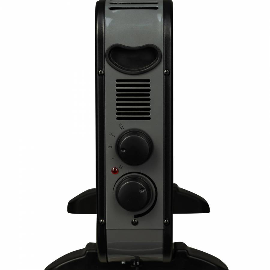 Convector Electric, 2000w, 2 Trepte De Putere, Buton Rotativ Pentru Pornire, Termostat Reglabil, Protectie Asupra Supraincalzirii, Indicator Luminos, Compact Si Ergonomic, Negru