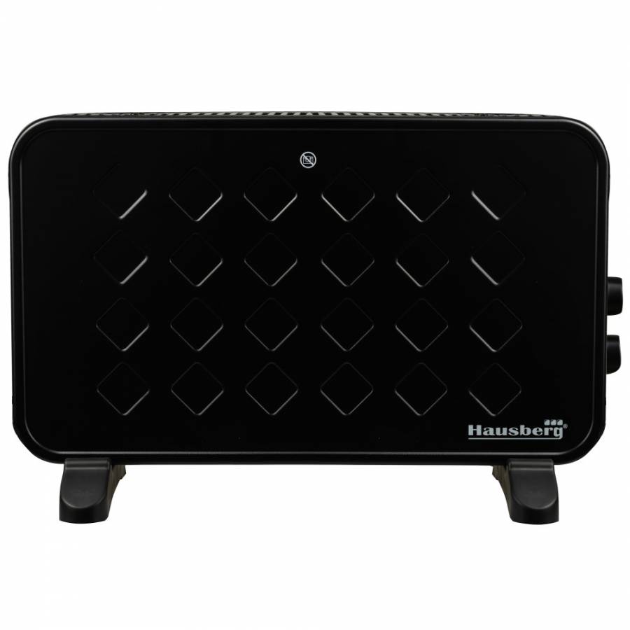 Convector Electric, 2000w, 2 Trepte De Putere, Buton Rotativ Pentru Pornire, Termostat Reglabil, Protectie Asupra Supraincalzirii, Indicator Luminos, Compact Si Ergonomic, Negru