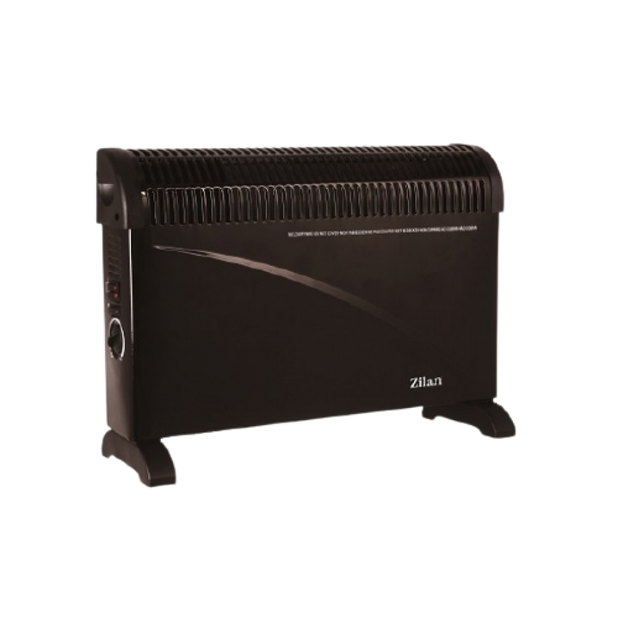 Convector Electric, Pozitionare Pe Pardoseala, Pentru Incaperi Pana La 10m², Diferite Trepte De Incalzire, Putere De 2000w, Usor De Folosit, Negru