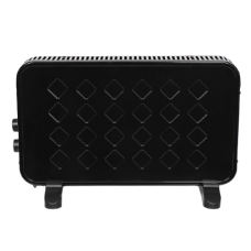 Convector Electric, Pozitionare Pe Pardoseala, Pentru Incaperi Pana La 15m², Diferite Trepte De Incalzire, Putere De 2000w, Usor De Folosit, Negru