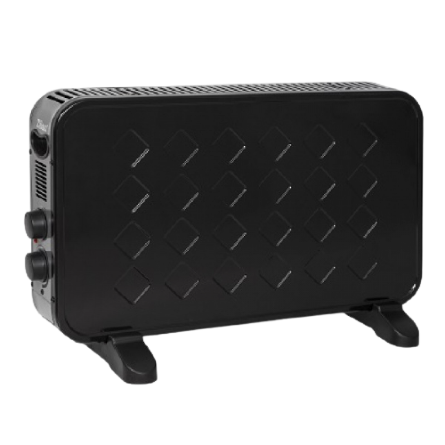 Convector Electric, Pozitionare Pe Pardoseala, Pentru Incaperi Pana La 15m², Diferite Trepte De Incalzire, Putere De 2000w, Usor De Folosit, Negru