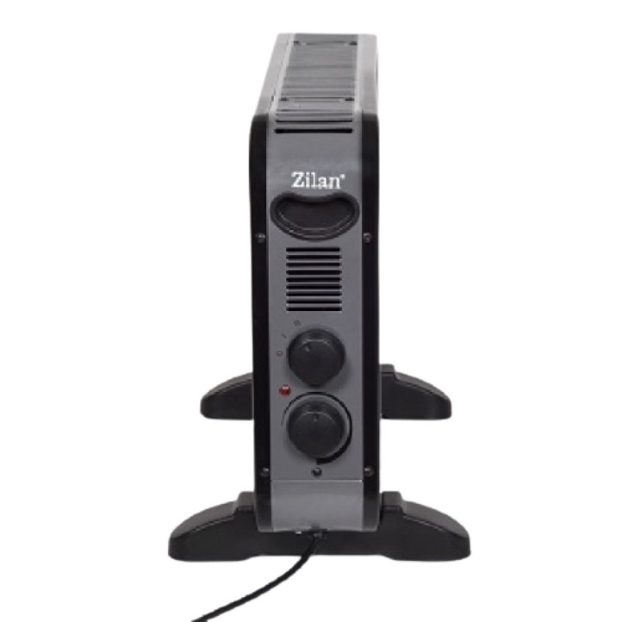 Convector Electric, Pozitionare Pe Pardoseala, Pentru Incaperi Pana La 15m², Diferite Trepte De Incalzire, Putere De 2000w, Usor De Folosit, Negru