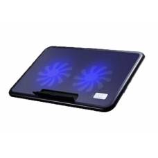 Cooler Laptop/notebook Klausstech, Compatibil 12 - 17 Inch, Lumina Led, 2 Ventilatoare, 1200 Rpm, Nivel Zgomot 21 Db, 2 Reglaje De Inaltime, Design Ergonomic, Mov