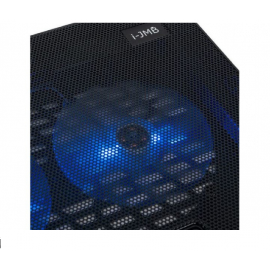 Cooler Pentru Laptop, Klausstech, Compatibil Cu 17, 2 Ventilatoare, 750-1500 Rpm, Lumina Led Albastra, Raglabil In 6 Unghiuri, Anti-alunecare, 2 Usb, Negru