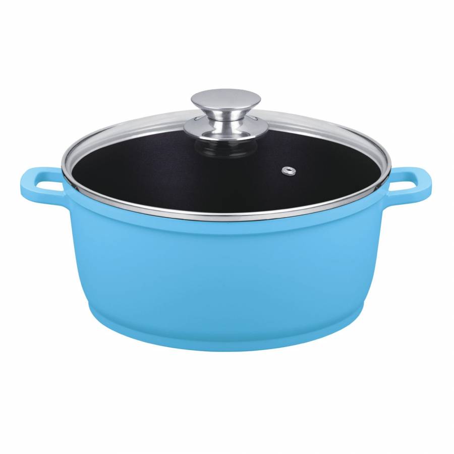 Cratita Aluminiu Grunberg, 30 Cm  Albastru