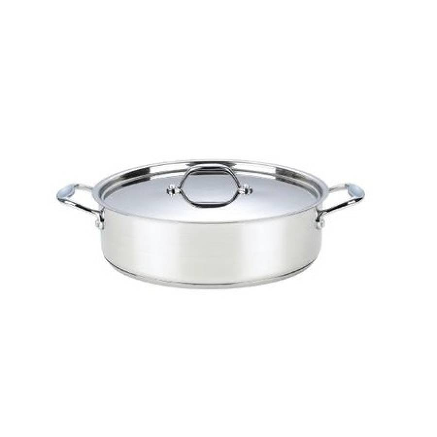 Cratita Cu Capac Inox, Grunberg , 24 Cm, 4 L, Argintiu
