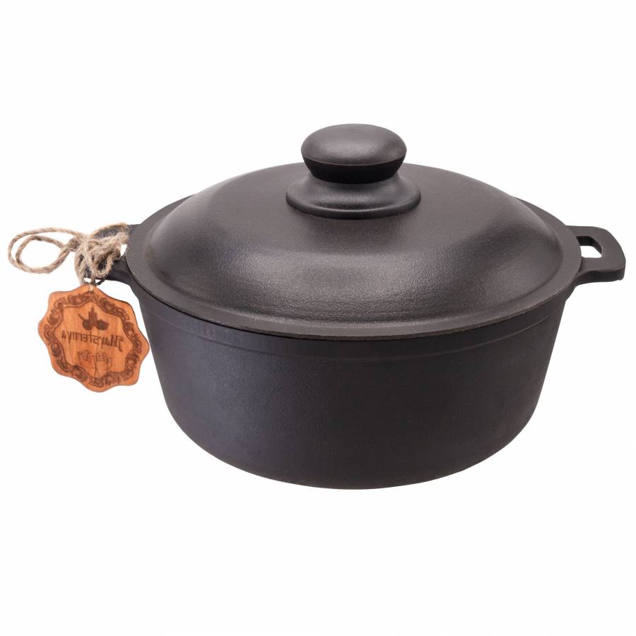 Cratita Din Fonta Maysterna Cu Capac Aluminiu, 24 X 14 Cm , 5 Litri