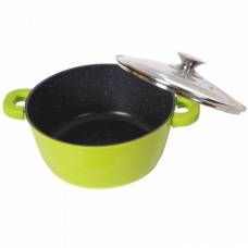 Cratita Marmorata Cu Capac, Capacitate De 5.8 Litri, Interior Din Marmura, Dimensiuni 28x12.5 Cm, Usor De Curatat, Verde Cratita Marmorata Cu Capac, Capacitate De 5.8 Litri, Interior Din Marmura, Dimensiuni 28x12.5 Cm, Usor De Curatat, Verde