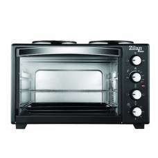 Cuptor Electric Cu Plita, Zilan , Putere 1600 W, Capacitate 35 L, Temperatura Ajustabila 50° - 300° C, 4 Trepte De Incalzire, Accesorii Incluse, Design Clasic, Negru