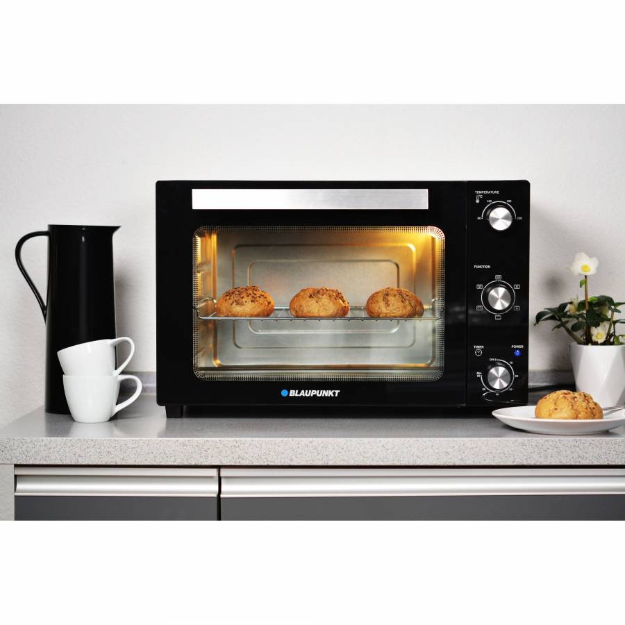 Cuptor Electric Profesional Cu Putere De 1800 W, Tehnologie Usa Geam Dublu, Capacitate De 45 L,control Temperatura, Accesorii Incluse , Culoare Negru