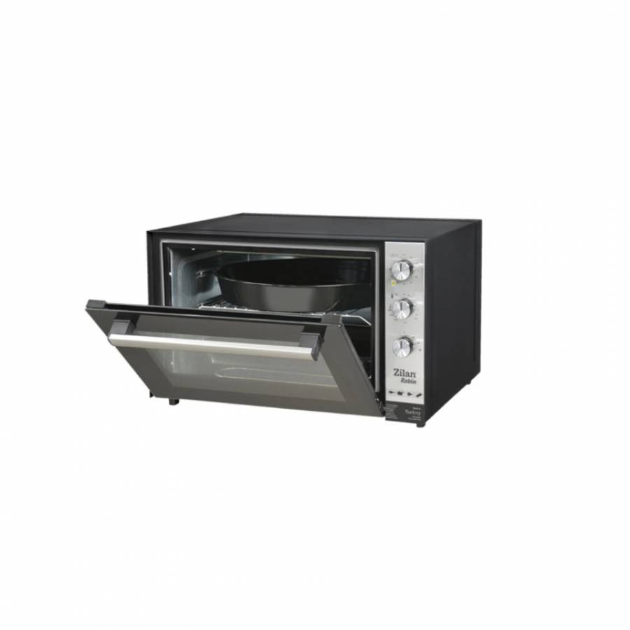 Cuptor Electric Profesional Emailat, Putere 2000w, Functie Timer, 70 L Capacitate, Termostat Reglabil, Rezistent, Ergonomic, Design Modern, Negru