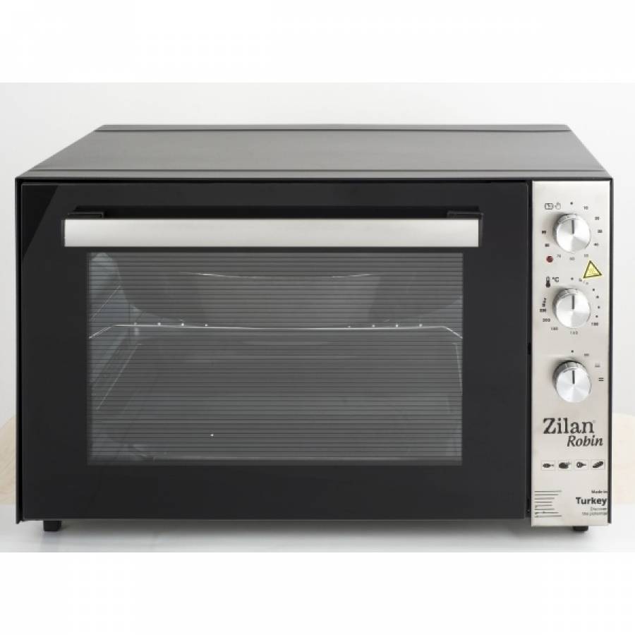 Cuptor Electric Profesional Emailat, Putere 2000w, Functie Timer, 70 L Capacitate, Termostat Reglabil, Rezistent, Ergonomic, Design Modern, Negru