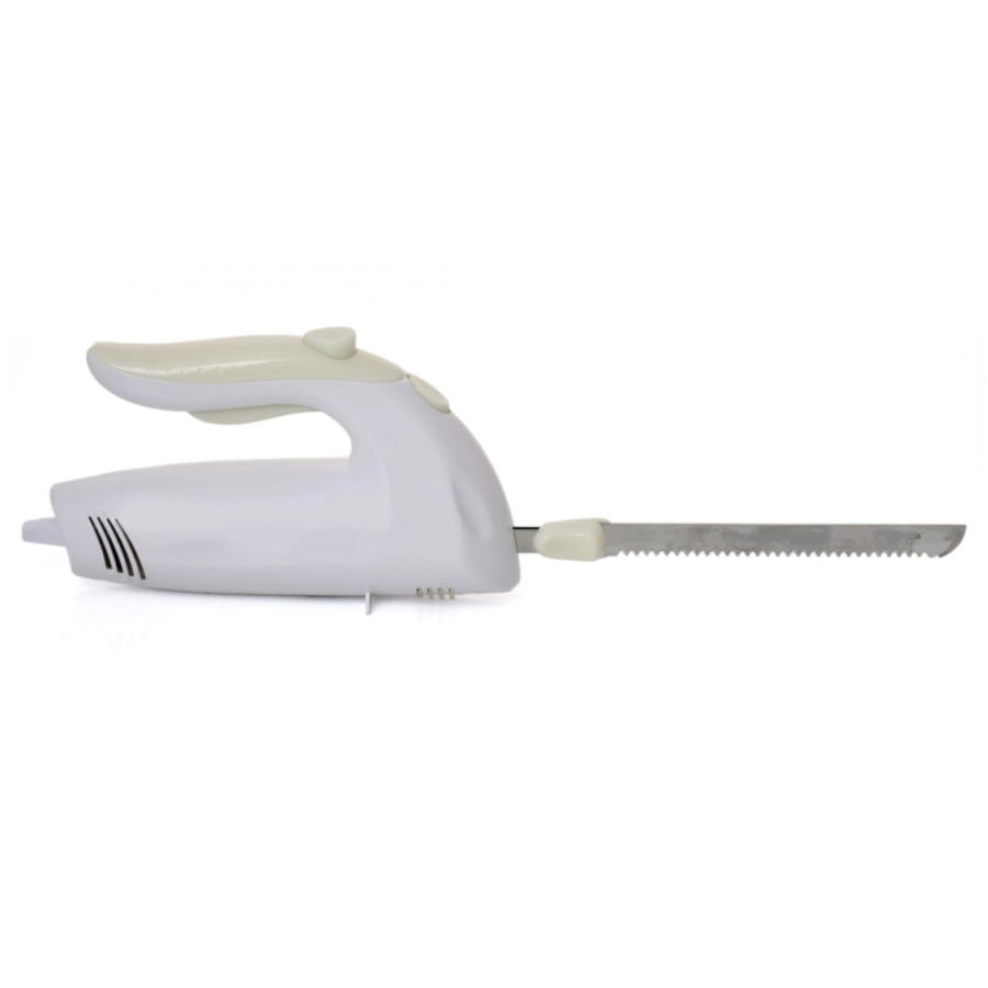 Cutit Electric Klausstech Automat Profesional, Putere 150w, Lame Din Otel Inoxidabil 24.5 Cm, Alimentare 220-240v 50/60hz, Functie Eliberare Lame, 85 Db, Alb