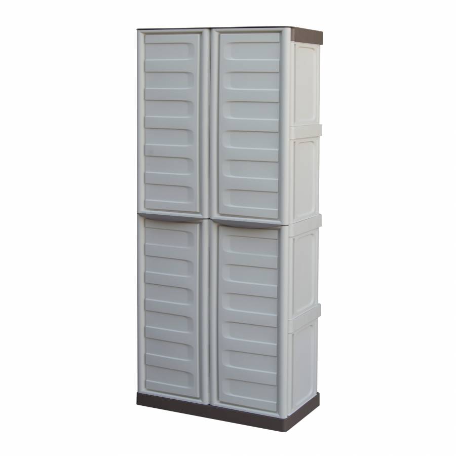 Dulap Depozitare Artplast, 2 Usi, Gri/nergu, 70 X 39 X 165 Cm