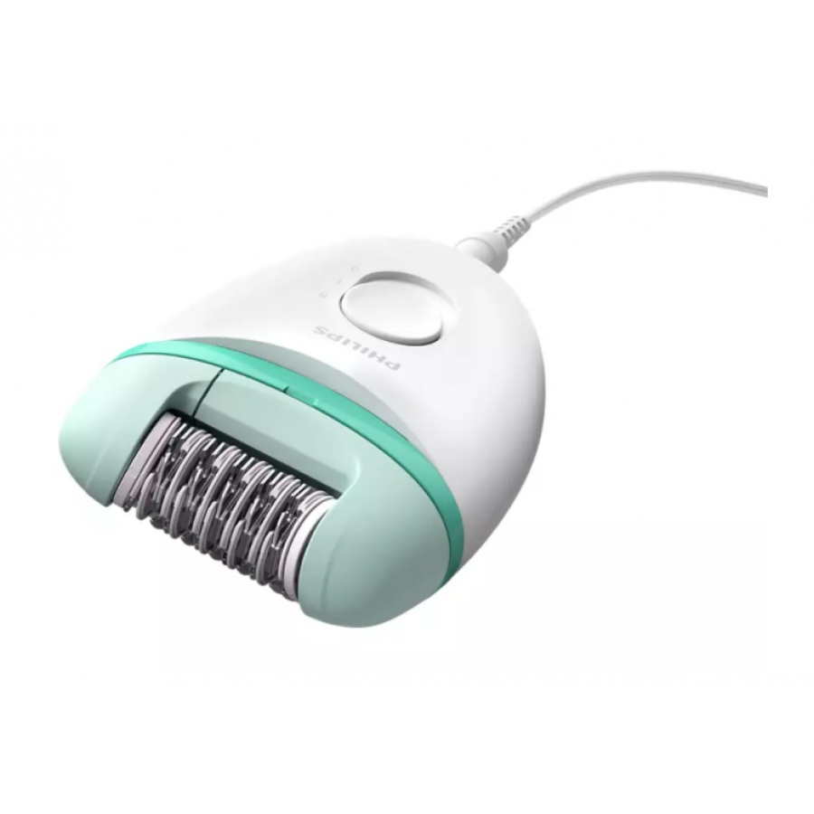 Epilator Philips Profesional Cu Firm Functionare Prin Discuri Si Maner Compact, Cap Pentru Masaj Inclus, Tehnologie Opti-light, 3accesorii Incluse, Alb/verde