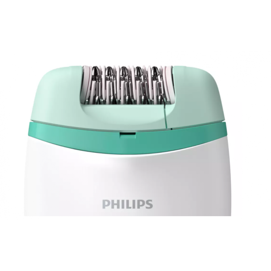 Epilator Philips Profesional Cu Firm Functionare Prin Discuri Si Maner Compact, Cap Pentru Masaj Inclus, Tehnologie Opti-light, 3accesorii Incluse, Alb/verde