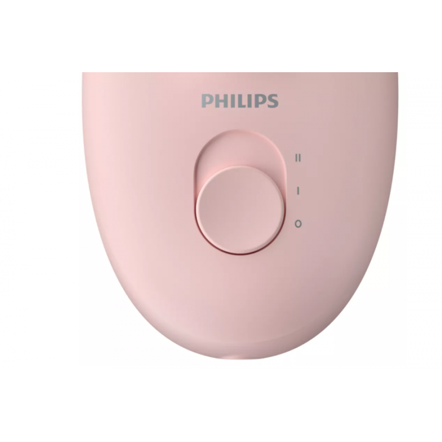 Epilator Profesional Philips Compact Cu Fir Si Functie Opti-light, 7 Accesorii Incluse, Lumina Integrata, 2 Setari De Viteza, Maner Ergonomic, Cap Lavabil, Tensiune 15 V, Roz