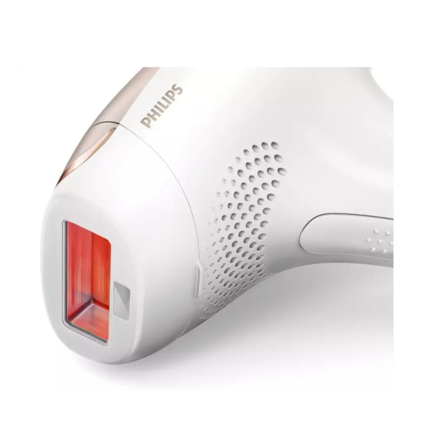 Epilator Profesional Philips Ipl Advanced, 250.000 De Pulsatii,  Filtru Uv Integrat, 5 Setari Pentru Energia Luminii, Culoare Alb/crem