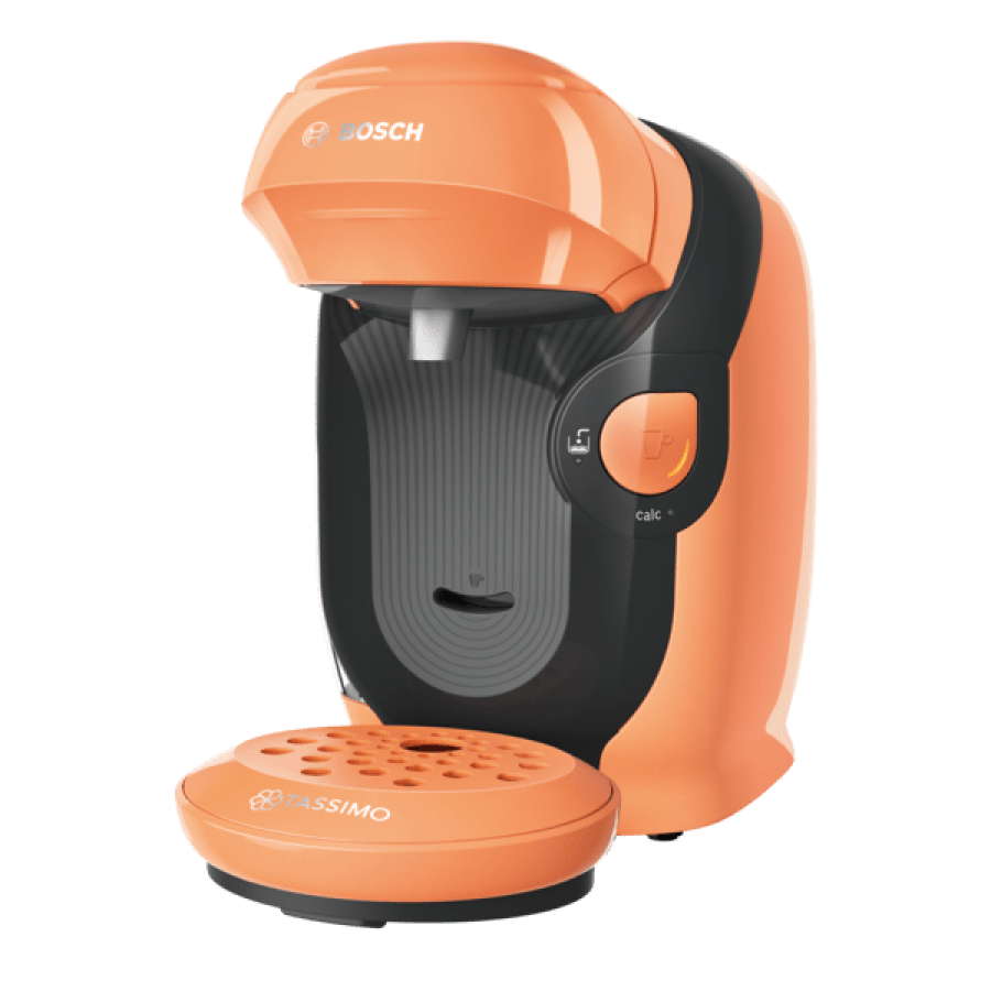 Espressor Cu Capsule, 0.7 L, 1400 W, 70 Bauturi, Afisaj Led, Autocuratare, Decalcifiere, Design Modern, Usor De Folosit, Portocaliu