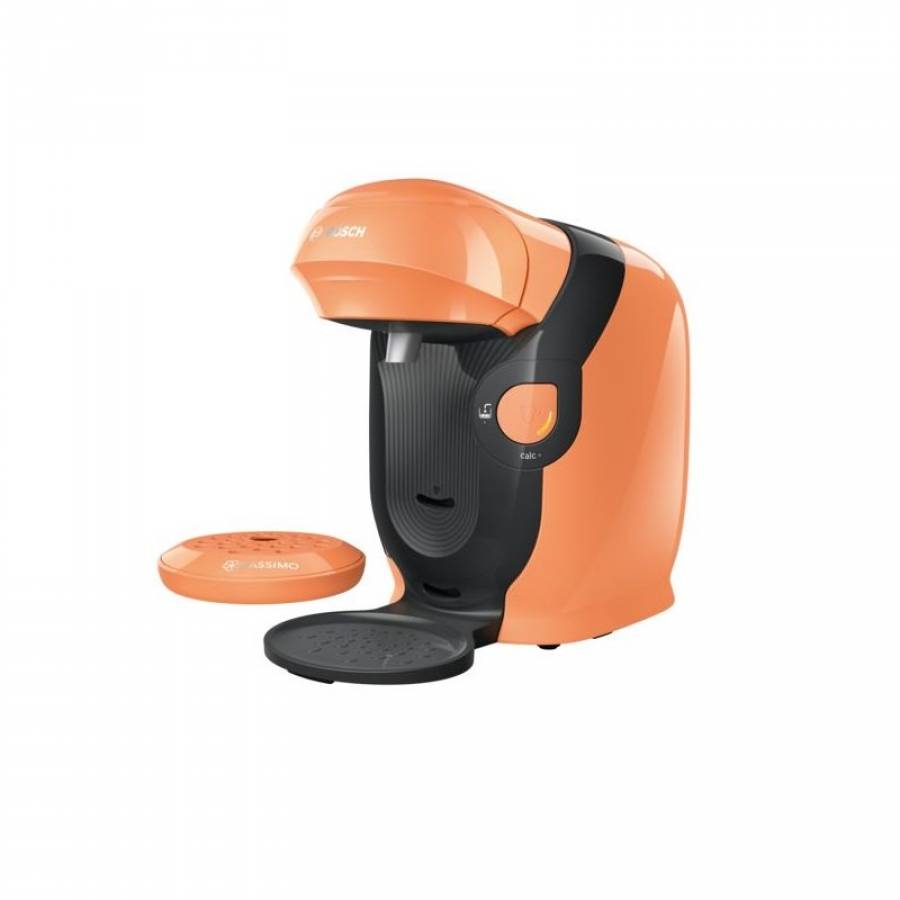 Espressor Cu Capsule, 0.7 L, 1400 W, 70 Bauturi, Afisaj Led, Autocuratare, Decalcifiere, Design Modern, Usor De Folosit, Portocaliu