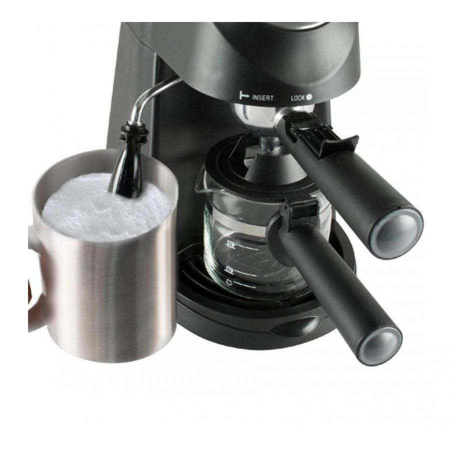 Espressor Electric Profesional cu Presiune 3.5 Bar, Negru, Putere 800 W