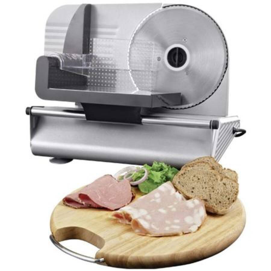 Feliator Electric , Putere De 150 W, Functie De Grosime Reglabila 0 - 15 Mm, Lama Din Inox , Sistem Anti-alunecare , Culoare Argintiu