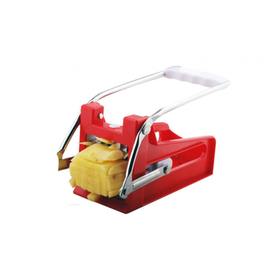 Feliator Klausstech De Cartofi, 2 Lame Din Otel Inoxidabil, Interschimbabile, Plastic, Usor De Curatat, Usor De Folosit, Design Compact Si Ergonomic, Rosu