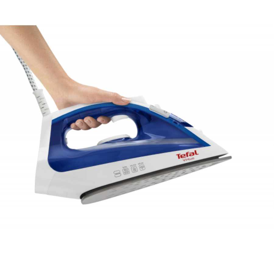 Fier Calcat Aburi, 1800w, Rezervor 0.2 L, Functie Spray, Antipicurare, Anticalcar, Antiaderenta, Jet Abur 80 G/min, Albastru/alb