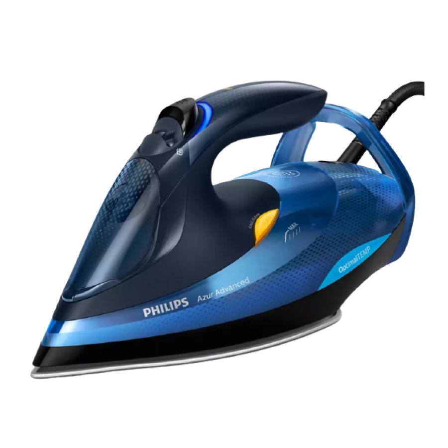 Fier Calcat Cu Abur Philips Tehnologie Optimaltemp, Jet De Abur 220 G, Abur Continuu De 50 G/min, 2600 W, Talpa Steamglide Plus, Rezervor 350 Ml, Anti-picurare, Oprire Automata, Albastru/negru