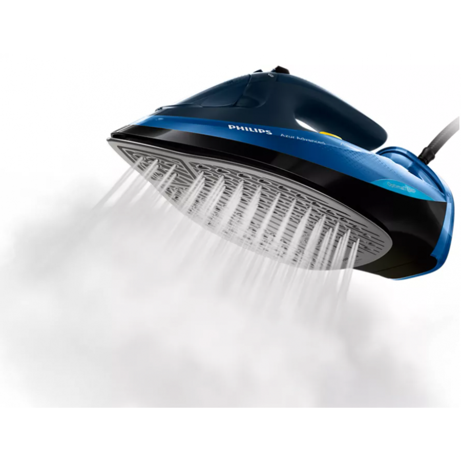 Fier Calcat Cu Abur Philips Tehnologie Optimaltemp, Jet De Abur 220 G, Abur Continuu De 50 G/min, 2600 W, Talpa Steamglide Plus, Rezervor 350 Ml, Anti-picurare, Oprire Automata, Albastru/negru